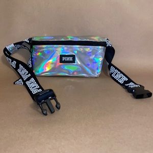 PINK holographic fanny pack